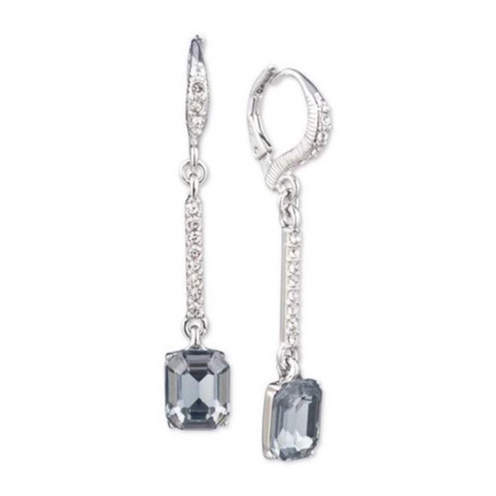 Givenchy Pavé & Stone Linear Drop Earrings